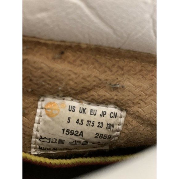 TIMBERLAND Men's Sz 5 Wheat White Suede Boots Rare Color‎ Combo - Picture 2 of 8